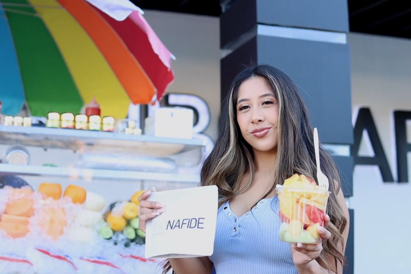 L.A. Fruit Cart Takeover At OG NATION