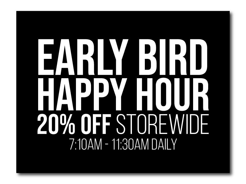 Early Bird Happy Hour Deal OG NATION Cannabis Dispensary Weed Delivery Los Angeles